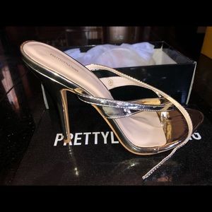 Brand New PrettyLittleThing Rose Gold Heels